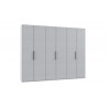 Armoire adulte contemporaine 300 cm gris/blanc Jasper