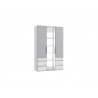 Armoire adulte contemporaine 150 cm gris/blanc Jasper I