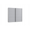 Armoire adulte contemporaine portes coulissantes 250 cm gris/blanc Jasper