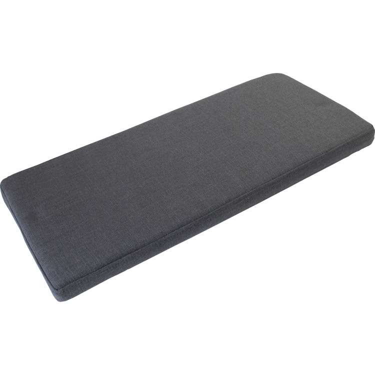 Coussin d'assise pour banc à chaussures 95 cm en tissu anthracite Hervé