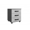 Caisson de bureau moderne béton clair/graphite Wembley