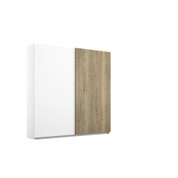 Armoire adulte moderne 181 cm chêne/blanc Niagara