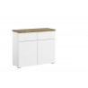 Commode adulte moderne 93 cm chêne/blanc Niagara