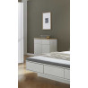 Commode adulte moderne 93 cm chêne/blanc Niagara