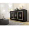 Buffet/bahut moderne 160 cm laqué avec sérigraphie Ysalis