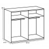 Armoire adulte industrielle chêne/graphite Maelys