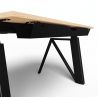 Bureau assis-debout plateau en bois massif Eddy