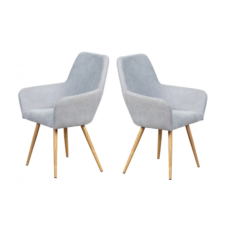 Chaise de salle à manger scandinave (lot de 2) Trudie