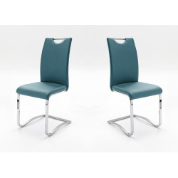 Chaise de salle à manger design en PU (lot de 4) Lonny