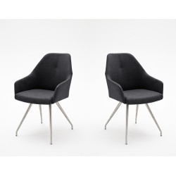 Chaise de salle à manger design en PU (lot de 2) Kadija