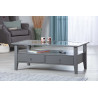 Table basse rectangulaire style campagne en pin massif Florence