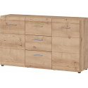 Buffet/bahut contemporain 144 cm coloris hêtre Suzana