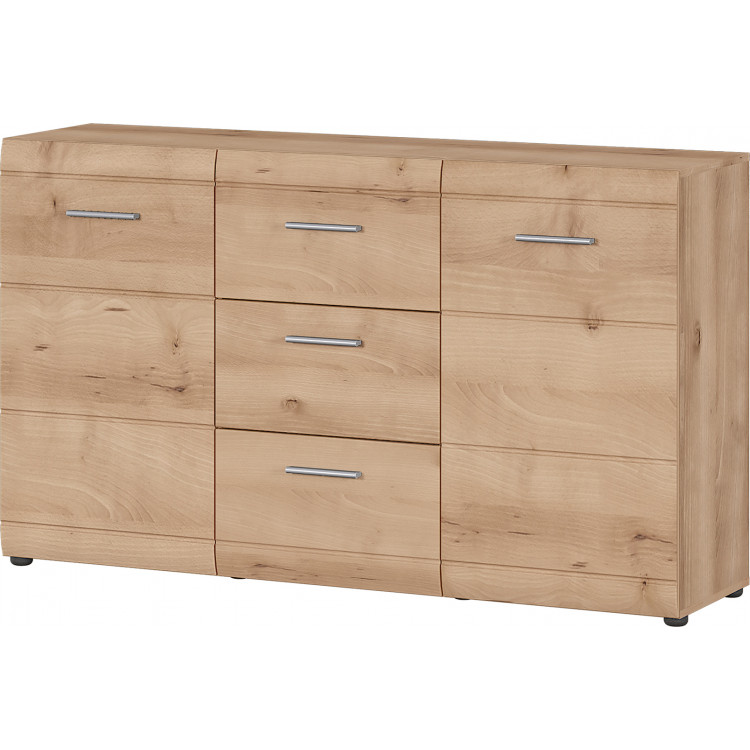 Buffet/bahut contemporain 144 cm coloris hêtre Suzana