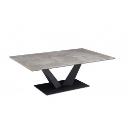 Table basse rectangulaire moderne en céramique Grazielle