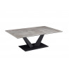 Table basse rectangulaire moderne en céramique Grazielle