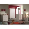 Armoire 2 portes contemporaine coloris bouleau clair Melby