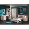 Chambre enfant complète contemporaine coloris bouleau clair Melby