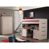 Chambre enfant complète contemporaine coloris bouleau clair Melby II