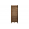 Armoire d'entrée style industrielle chêne/noir Hemingway