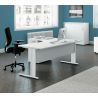 Bureau d'angle moderne blanc Alex