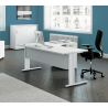 Bureau d'angle moderne blanc Alex