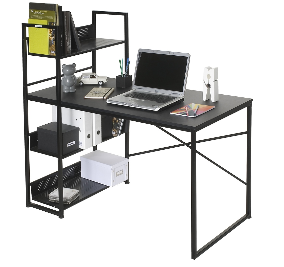 Bureau Design En Metal Avec Rangement Zest