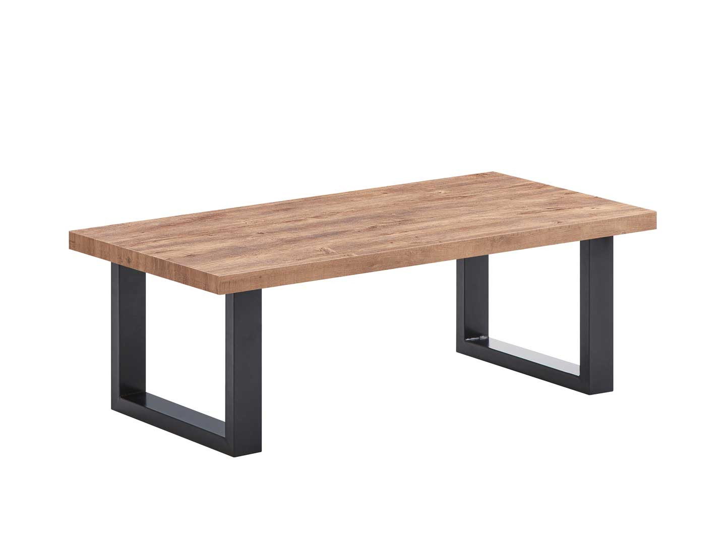 Table basse style industrielle chêne/noir Esteline