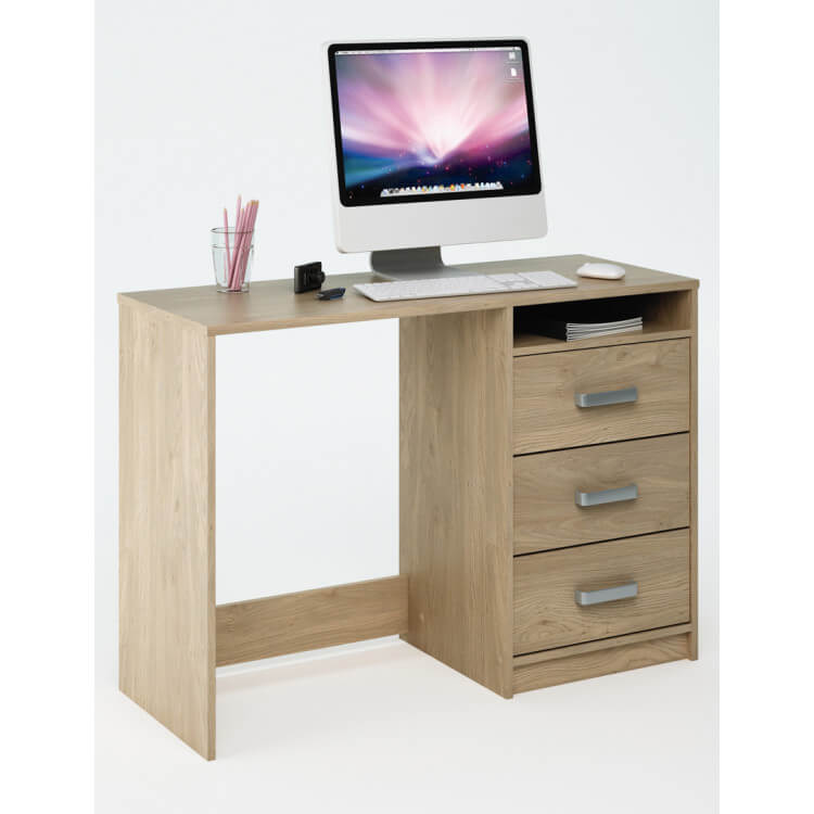 Bureau contemporain 3 tiroirs Elix