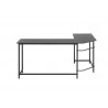 Bureau d'angle industriel coloris noir Helsinki