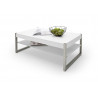 Table basse moderne laqué blanc mat Alesio