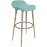 Tabouret scandinave piétement chêne massif Maelle