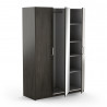 Armoire adulte contemporaine marron foncé Waterloo