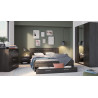 Chambre adulte contemporaine marron foncé Waterloo