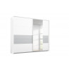 Armoire adulte moderne blanc/gris Preston