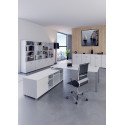 Bureau de direction moderne blanc sur meuble Tenerife