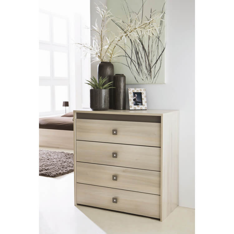 Commode contemporaine 4 tiroirs Cesca