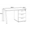 Bureau droit style industriel Jaisy