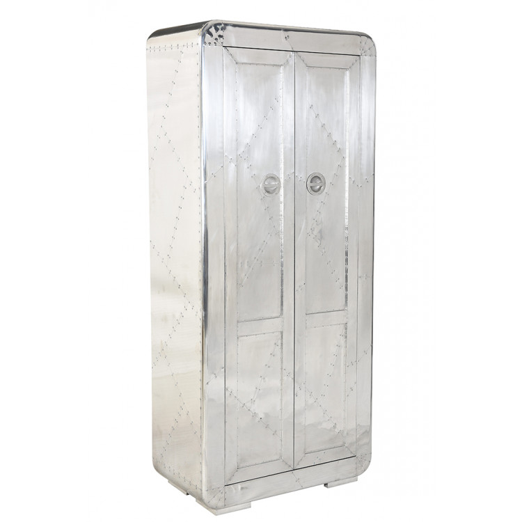 Armoire d'entrée industrielle bois et aluminium Fly