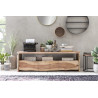 Meuble TV style nature 146 cm en acacia Azaléé