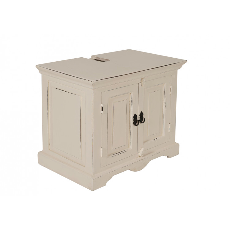 Meuble sous vasque style campagne blanc antique Trocadero