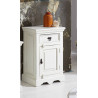 Meuble bas de salle de bain style campagne blanc antique Trocadero