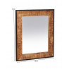 Miroir rectangulaire industriel en manguier naturel Allister