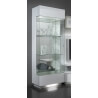 Vitrine 1 porte design laquée blanche Bianca