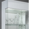 Vitrine 1 porte design laquée blanche Bianca