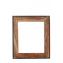 Miroir rectangulaire industriel en acacia massif naturel Pamela