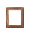 Miroir rectangulaire industriel en acacia Pamela