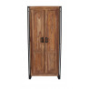 Armoire d'entrée industrielle en acacia naturel Pamela