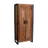 Armoire d'entrée industrielle en acacia naturel Pamela