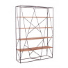 Etagère industrielle en acacia 140 cm Pamela