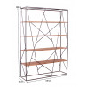 Etagère industrielle en acacia 140 cm Pamela